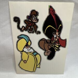 Disney Aladdin Jafar Vending Machine Sticker Prism 1990's Vintage